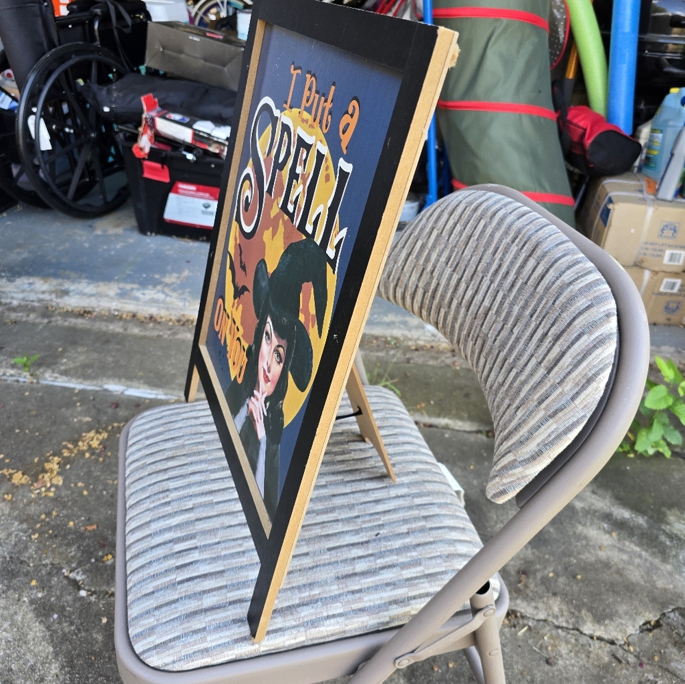 Halloween Decorative wood sign - Picture 5 of 6